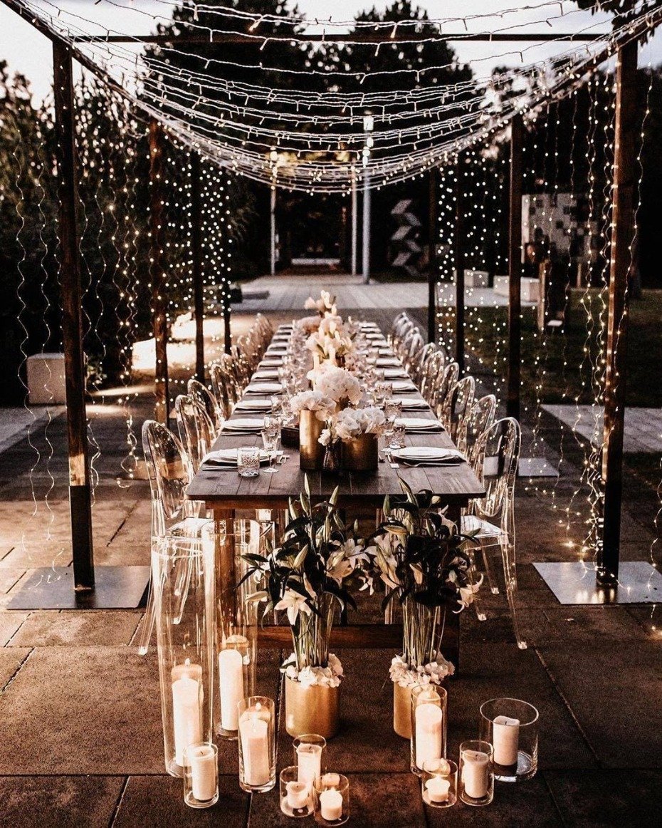 Wedding Seating With One Long Reception Table Will Be Trending Post-COVID