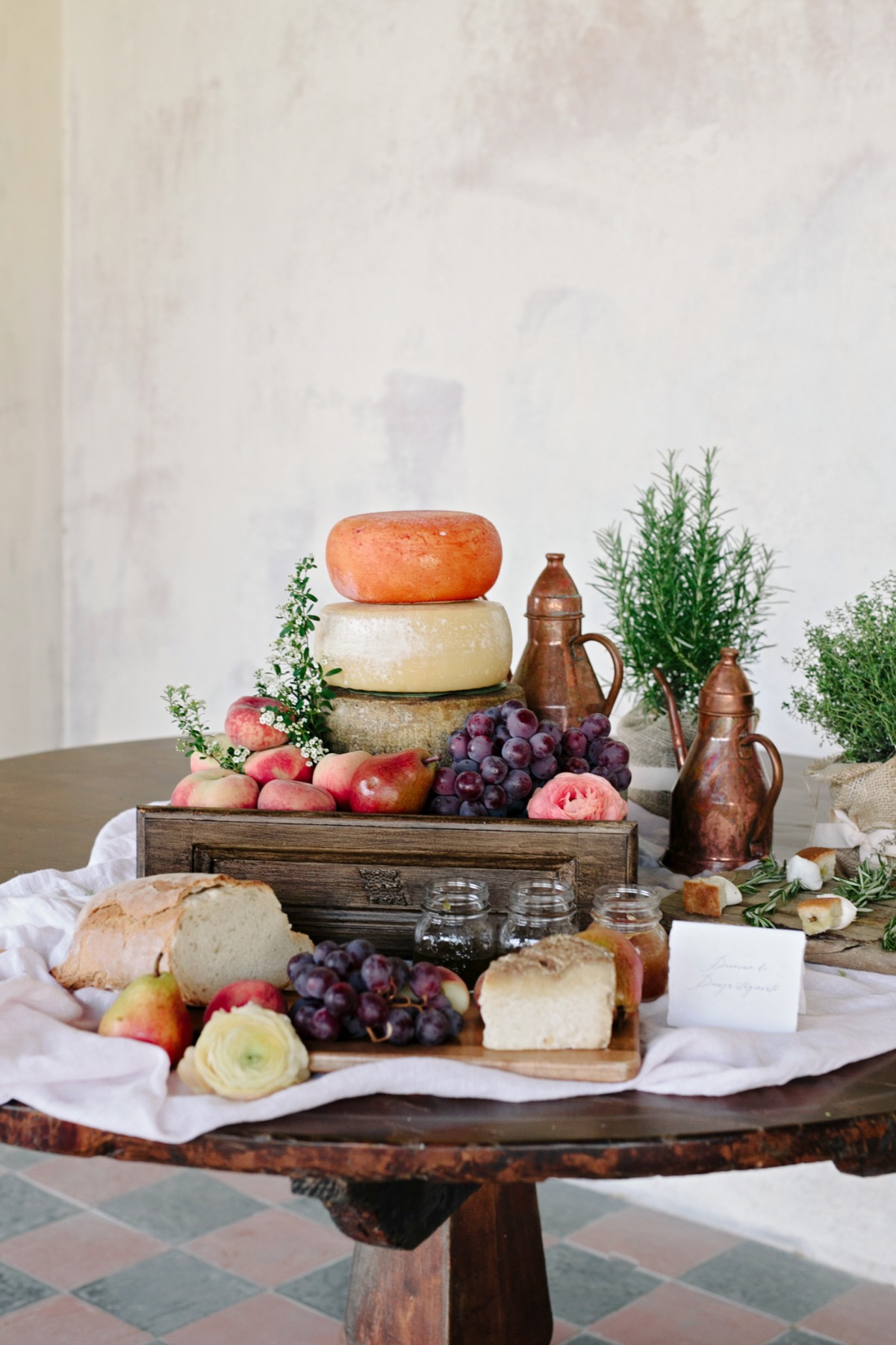 cheese table styling ideas