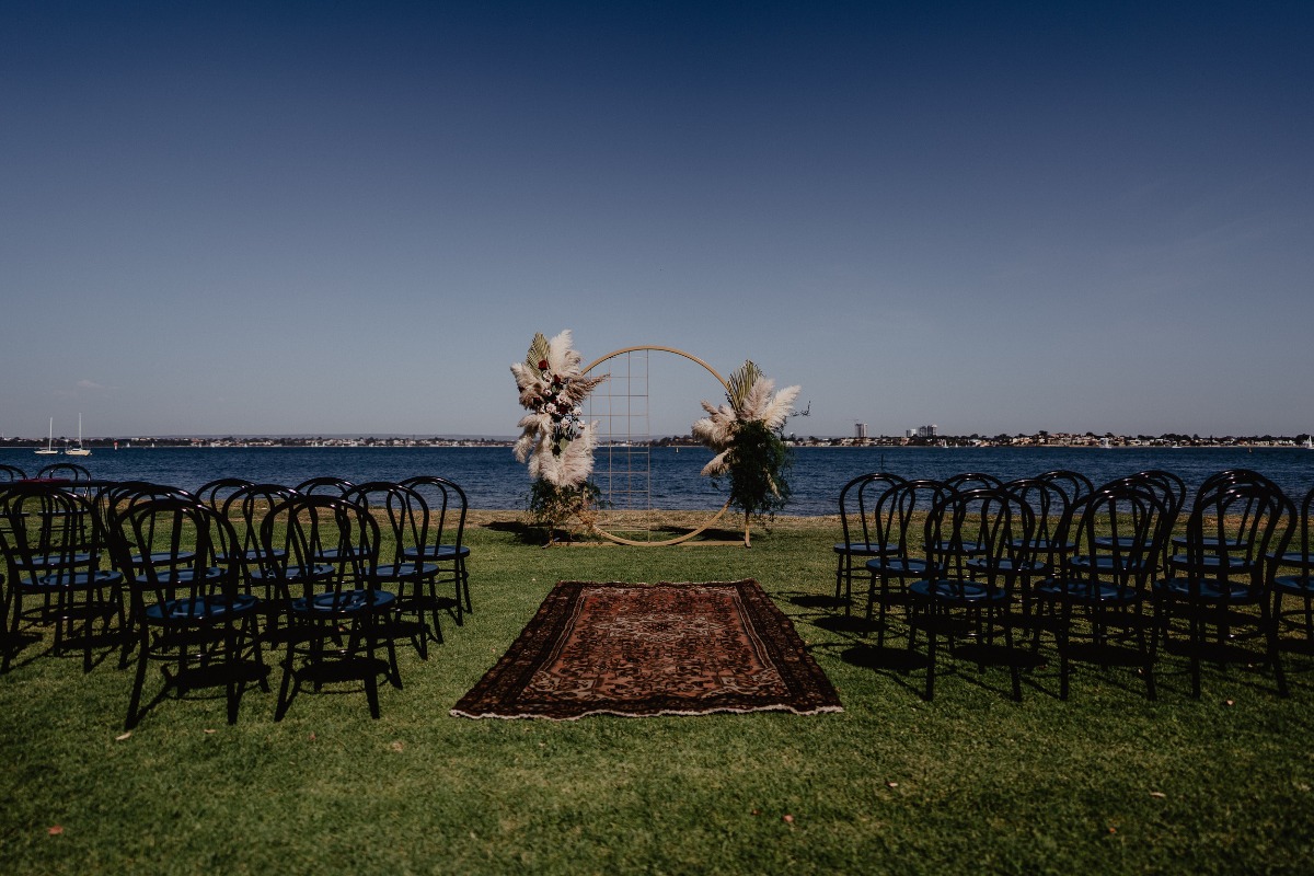 ocean view wedding ceremony