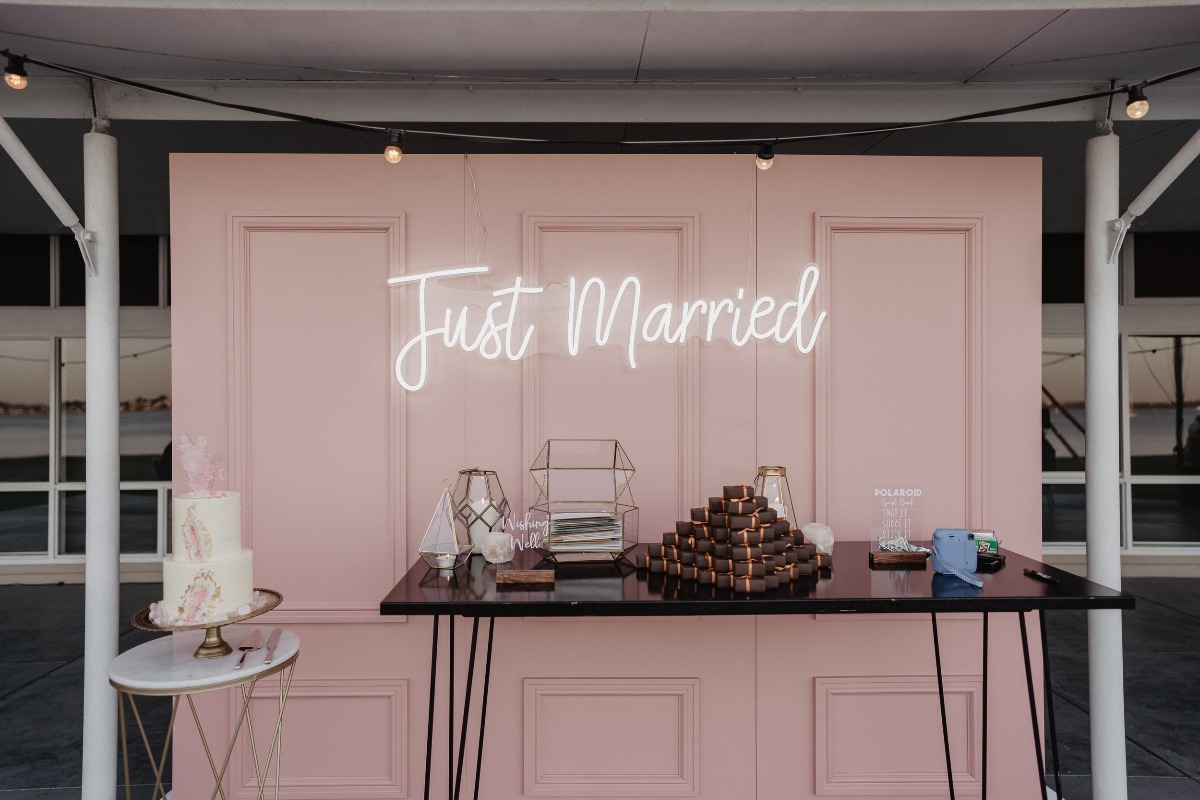Just Married neon sign