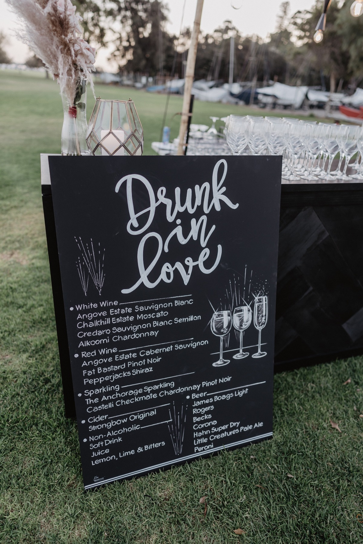 wedding drink sign poster