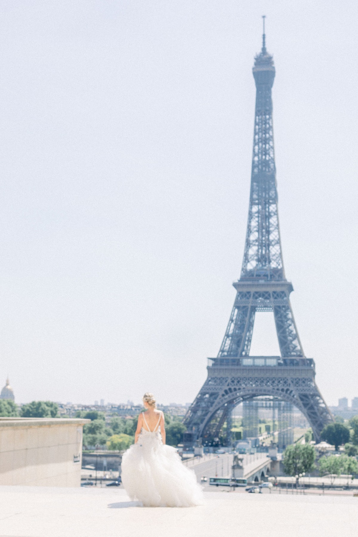 Eiffel tower bridal portrait ideas