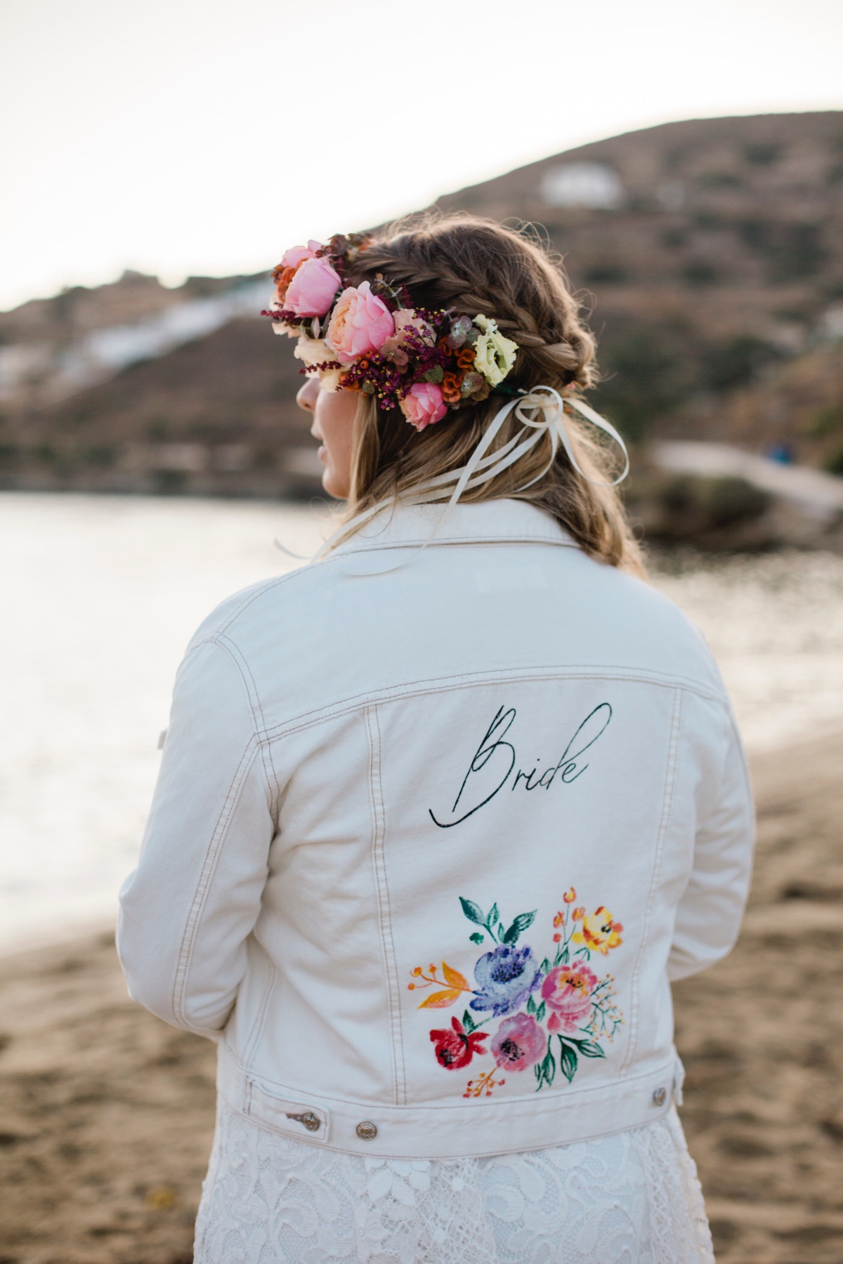 custom bridal jacket
