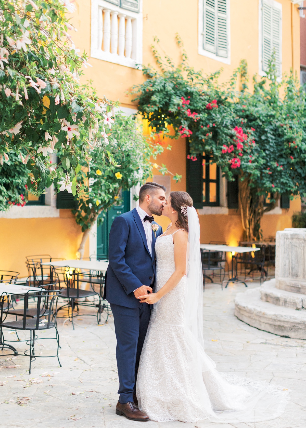 first wedding look Corfu