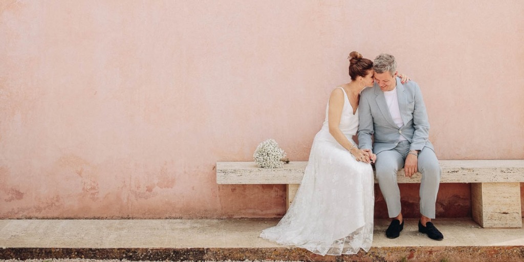 A Pink Wall Destination Wedding at Villa Els Comellars In Majorca