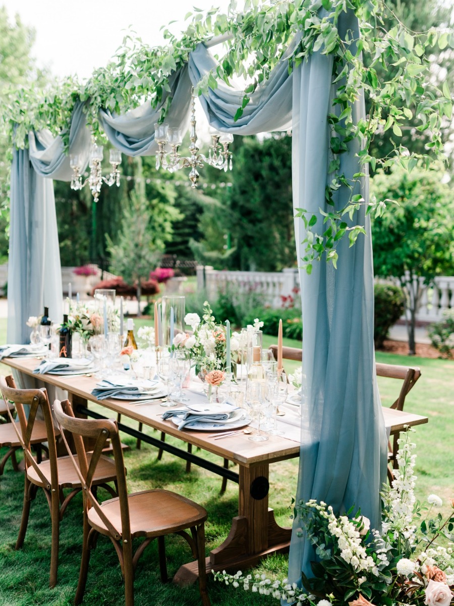 Modern Romantic French Garden Estate Inspired Shoot by Events by Edz