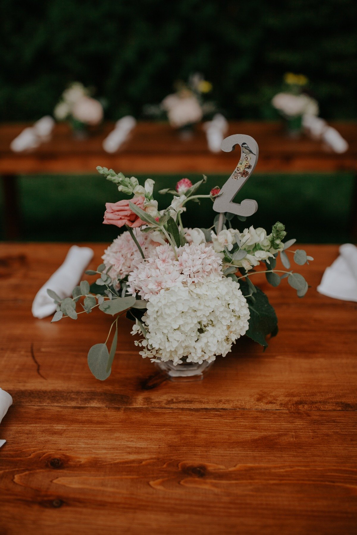 floral table number ideas