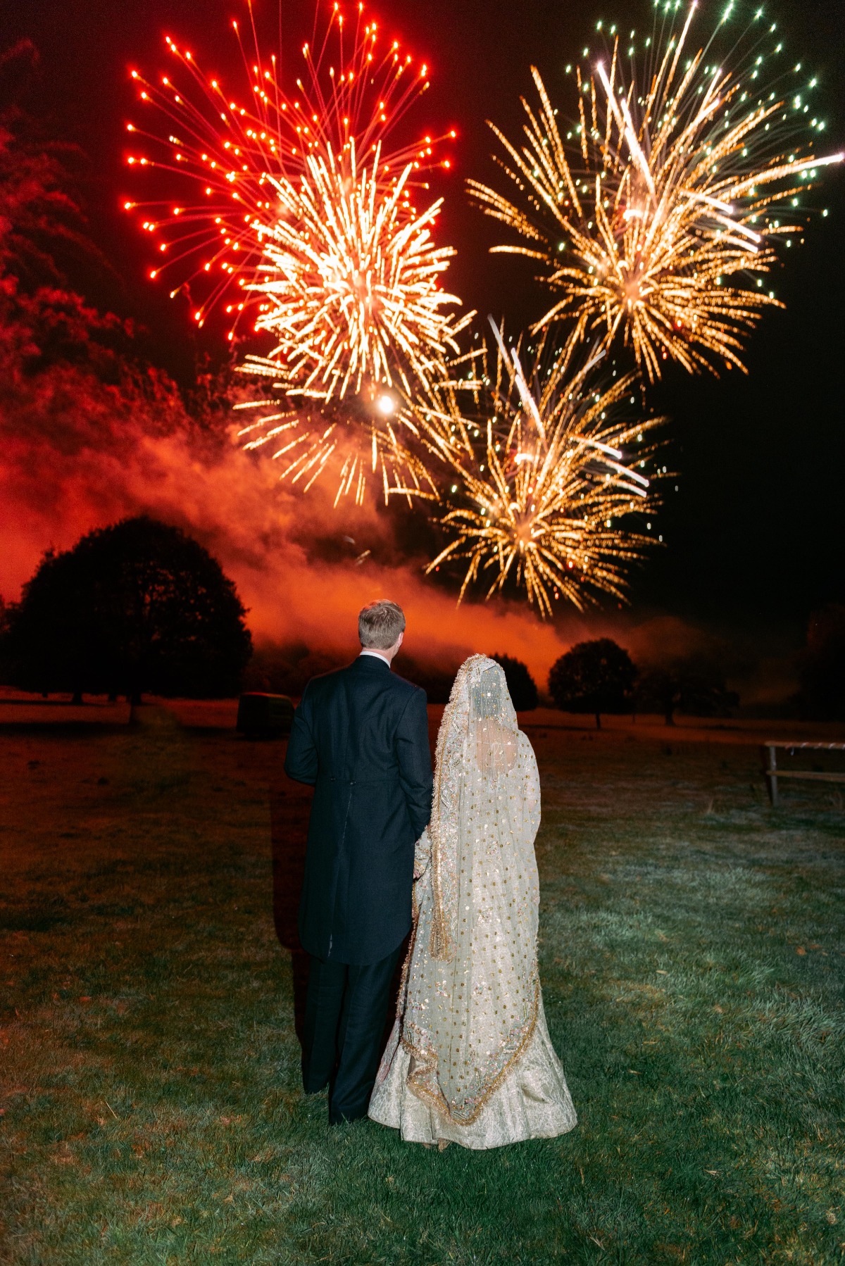 firework wedding display