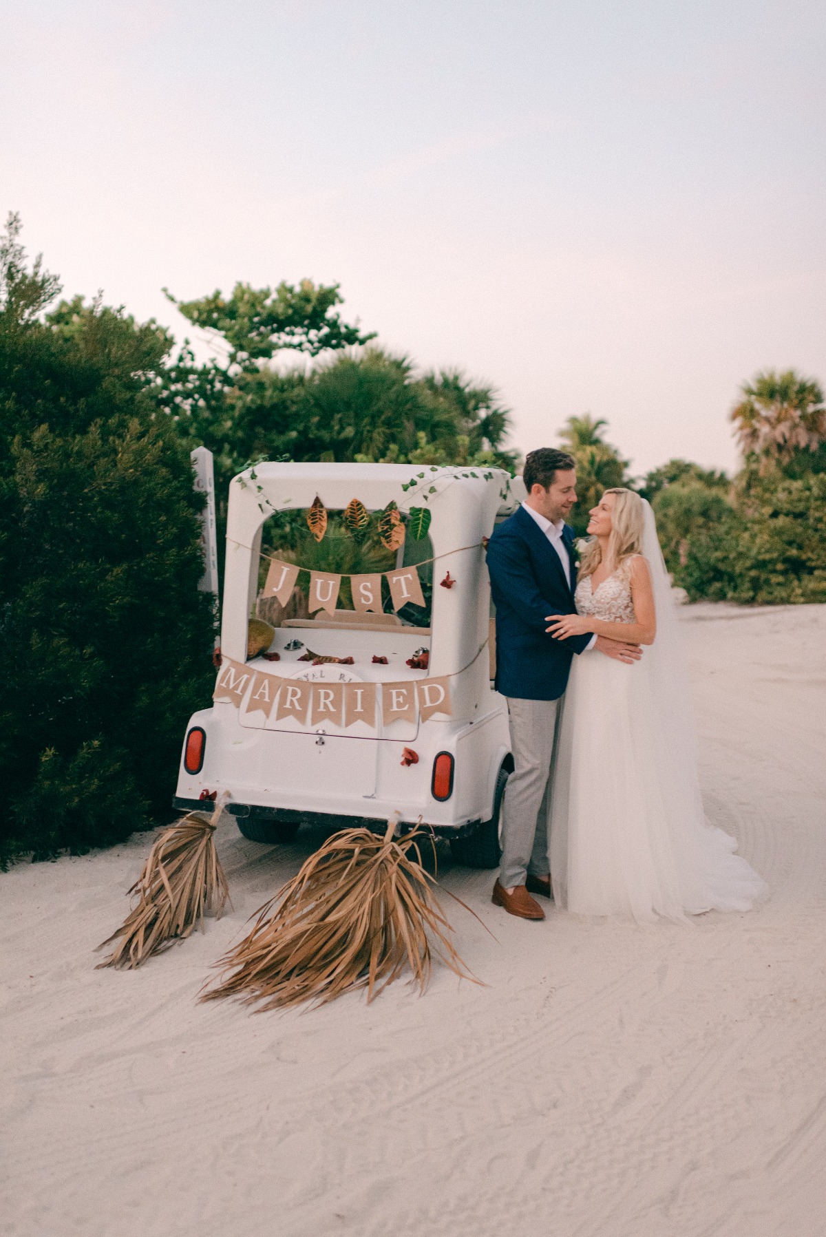Sunset wedding on North Captiva Island in in Southwest Florida
