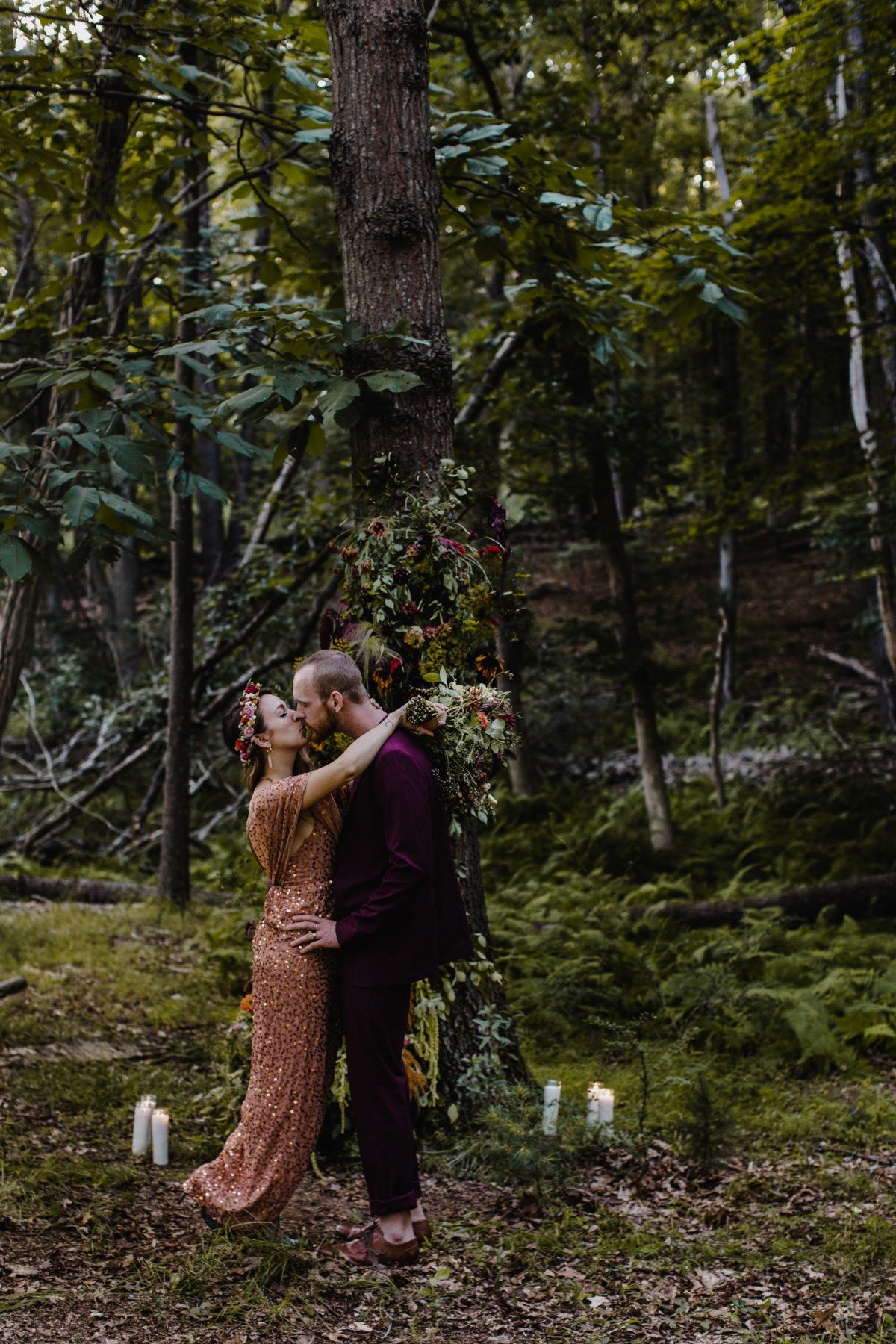 outdoor, woodsy, boho-chic wedding
