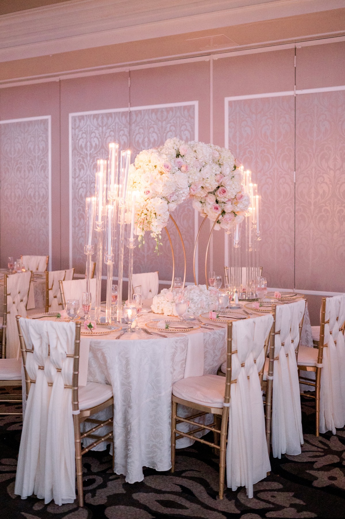 Over the Top Greek Wedding Drenched in Florals at the Grand Marquis New Jersey