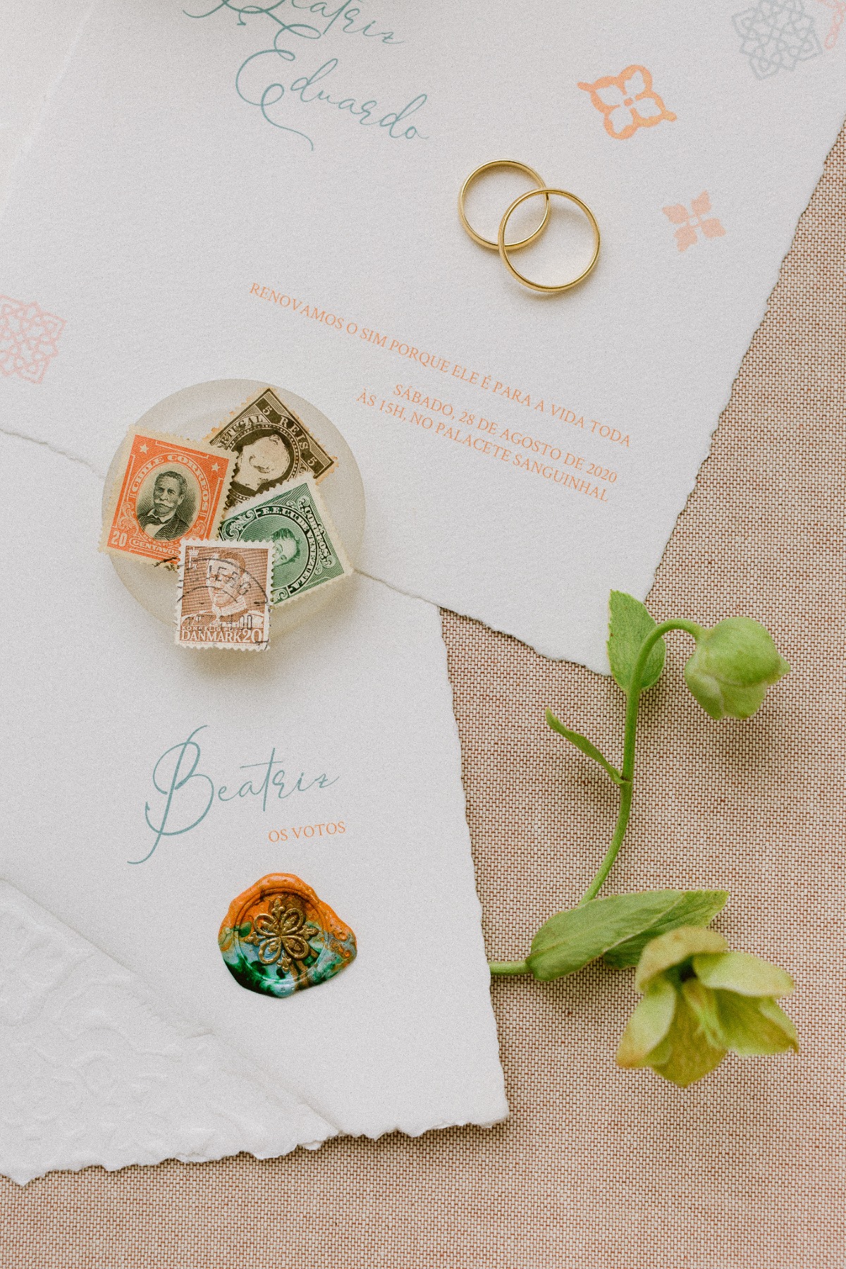 one of a kind wedding stationery created by A Pajarita