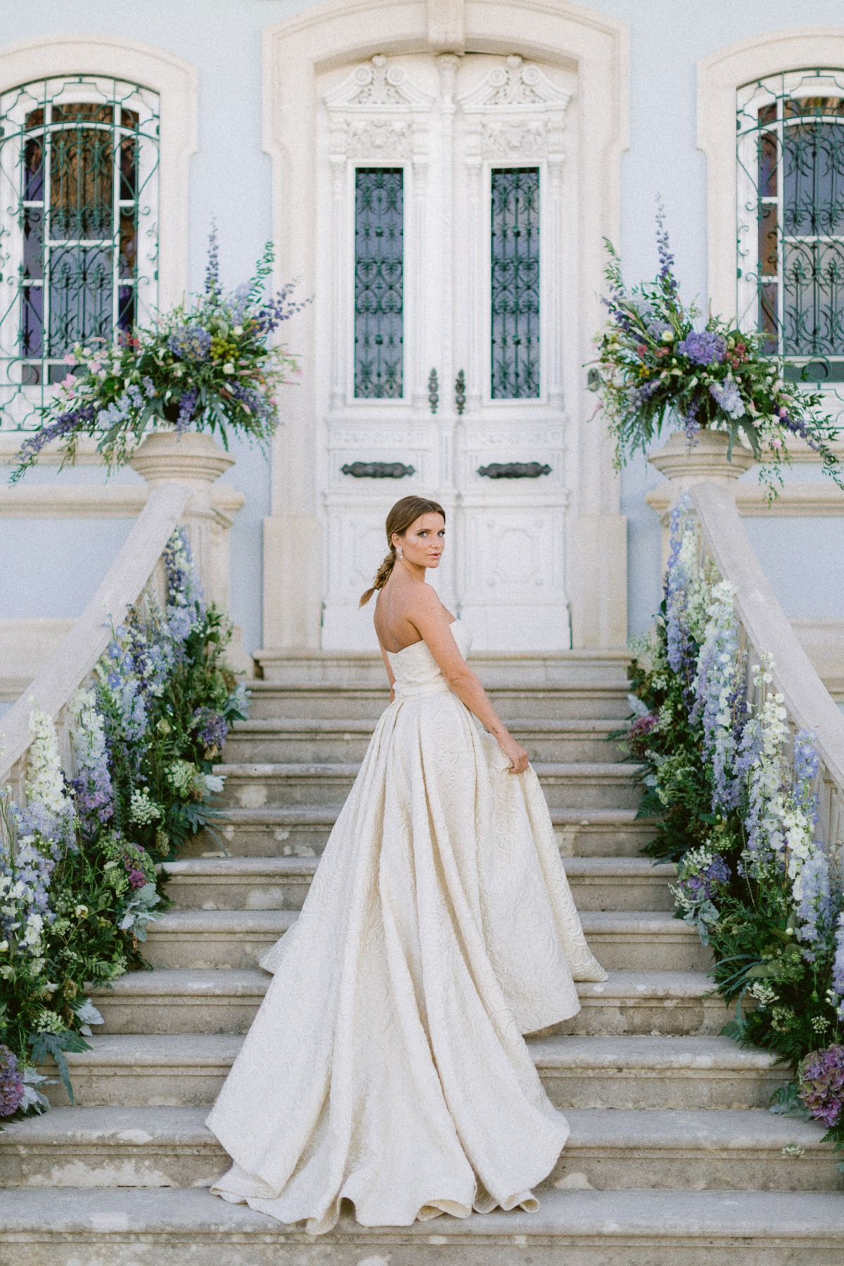 Gio Rodrigues brocade wedding gown