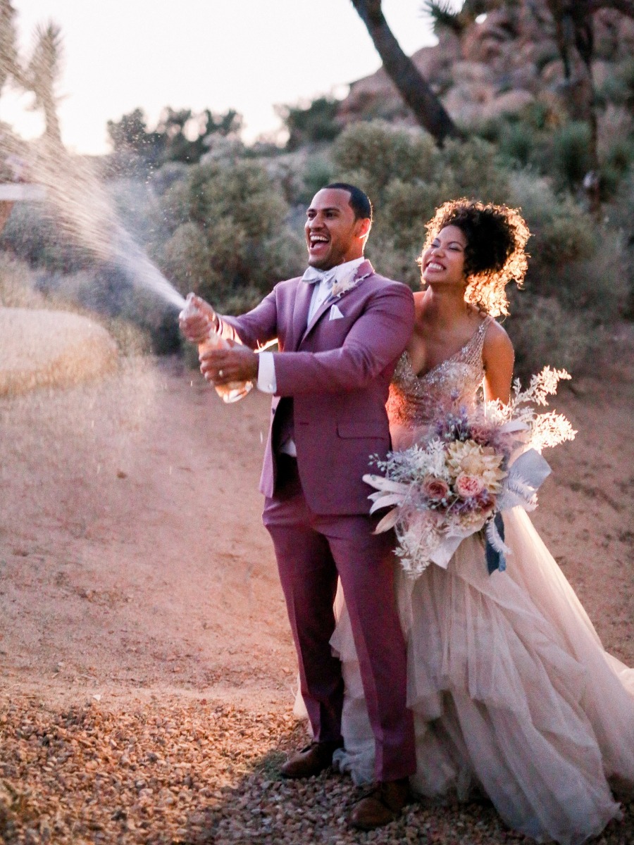 Iridescent  Dreams Surprise Wedding in Joshua Tree