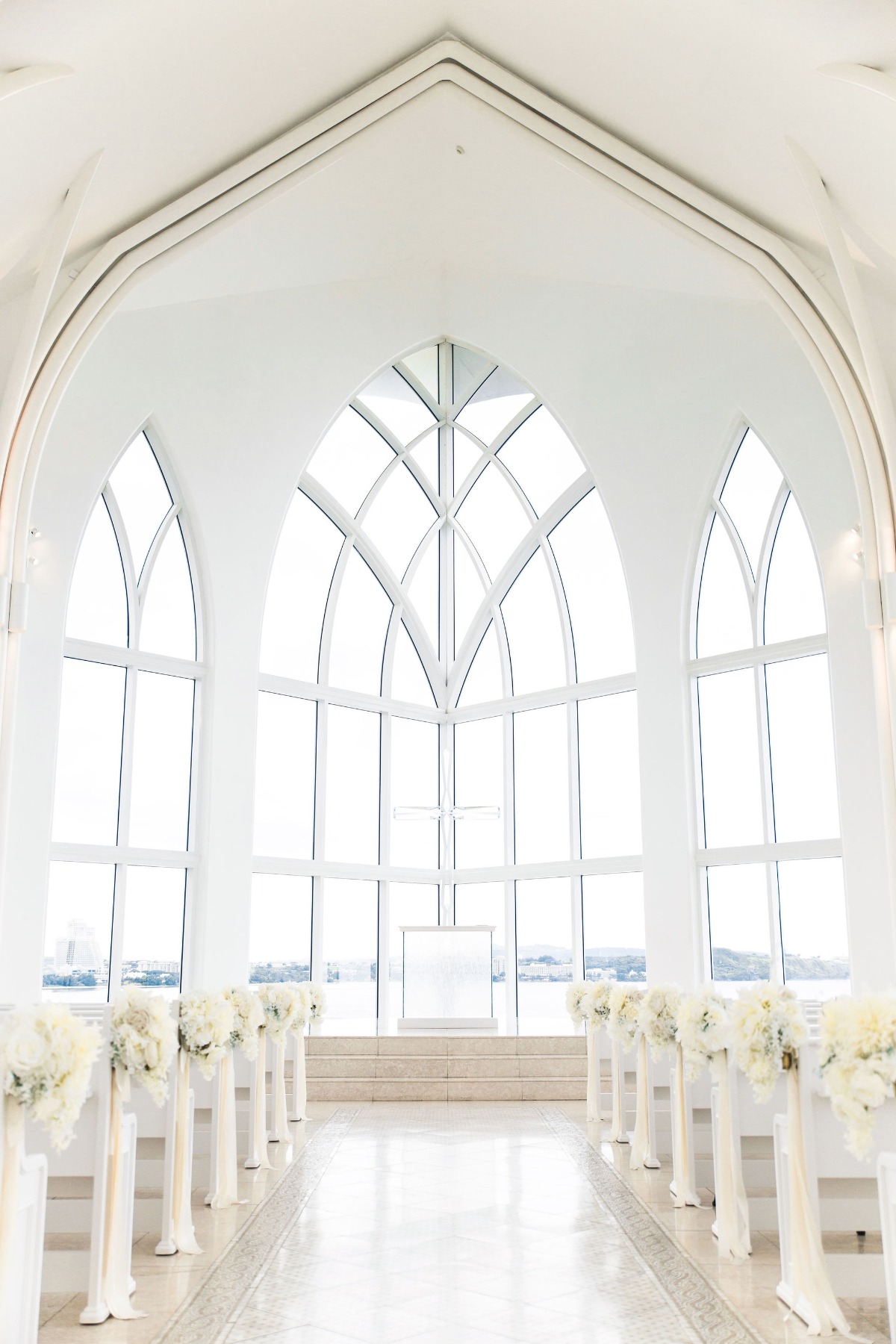Intimate Destination Wedding in Guam wedding under the Crystal Chapel