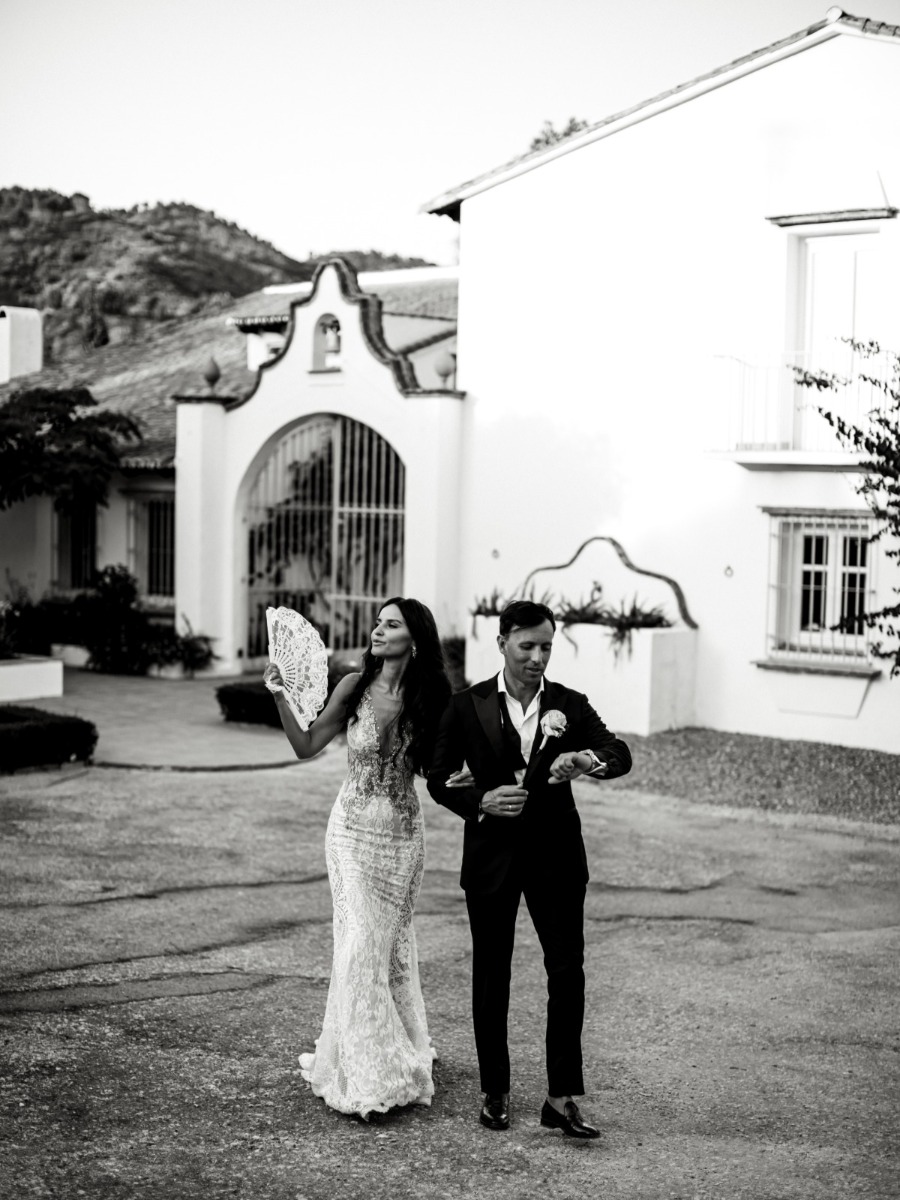 It was a Golden Hour Destination Wedding in Spain for this Super Stylish Couple