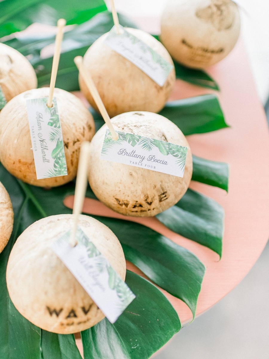 We're Coconuts for this Tropical Themed New Jersey Wedding