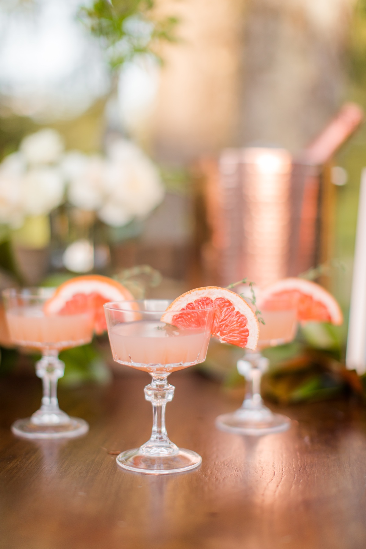 grapefruit wedding cocktails