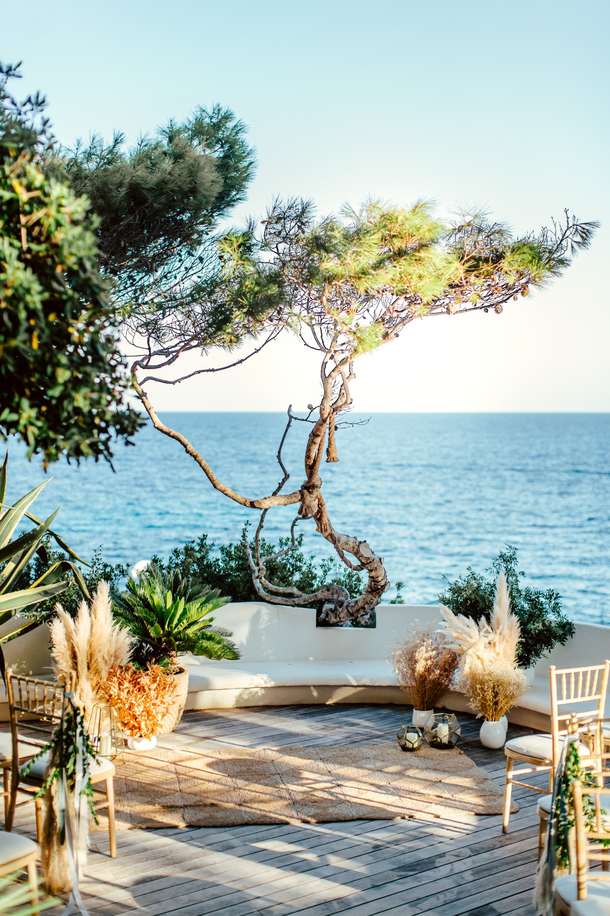 Romantic Mediterranean Sea Elopement Inspiration