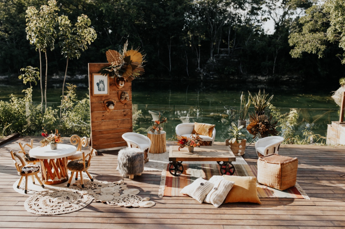 Tropical Modern Boho Wedding Inspiration at the Lagoon of Banyan Tree Mayakoba