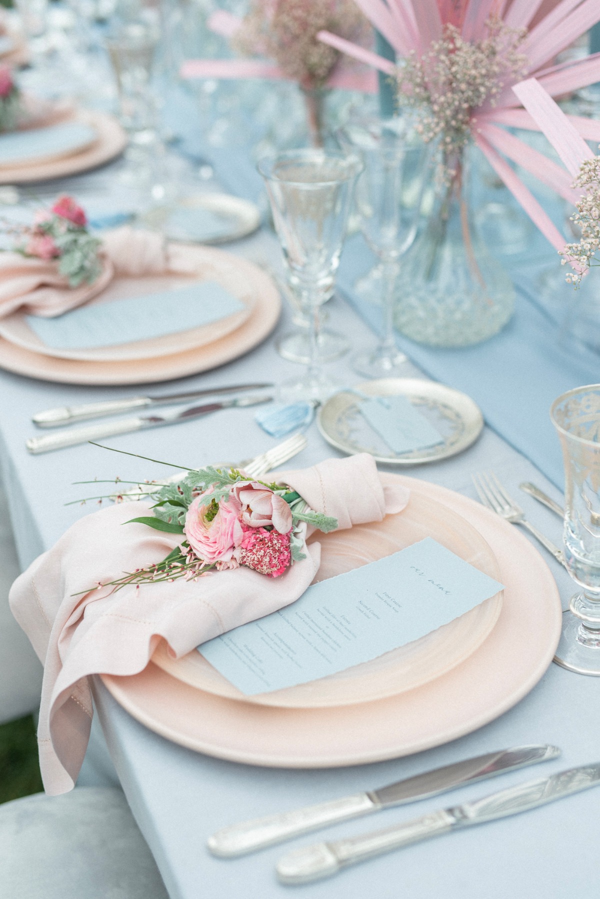 Rosy Dreamscape Lakeside Wedding Inspiration in Greece