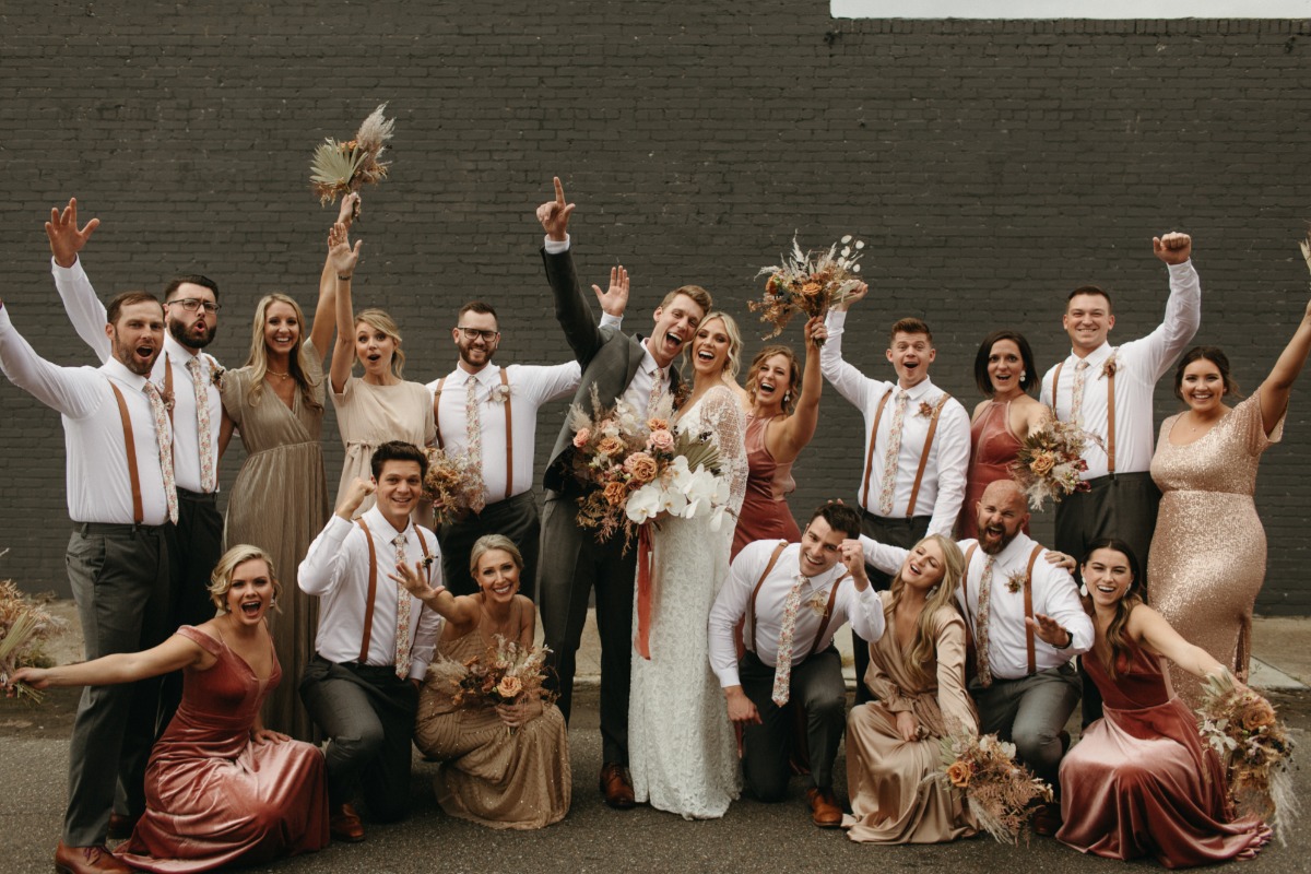 This Boho-Styled Warehouse Wedding In Jacksonville, Florida Ended With Doughnuts and Disco