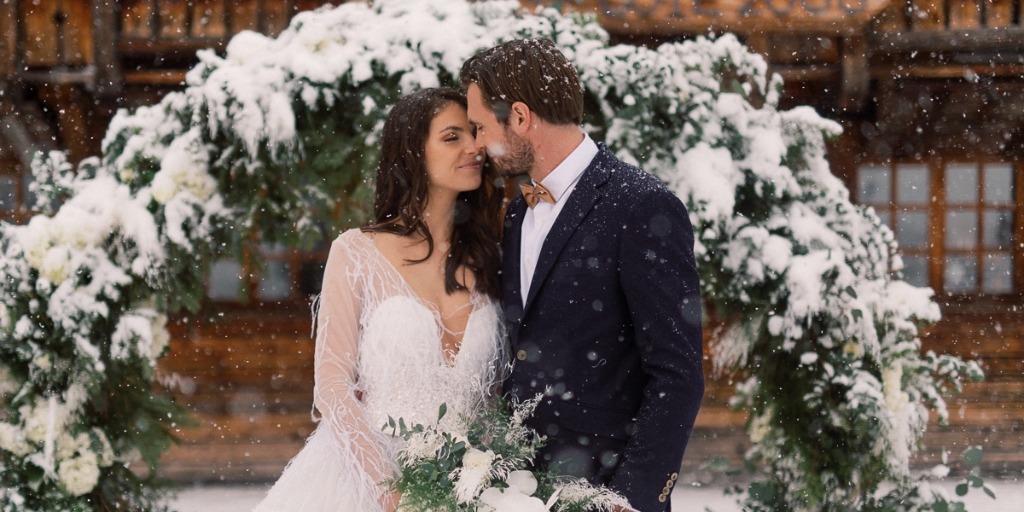 Luxurious and Intimate Winter Wedding Inspiration in the French Alps