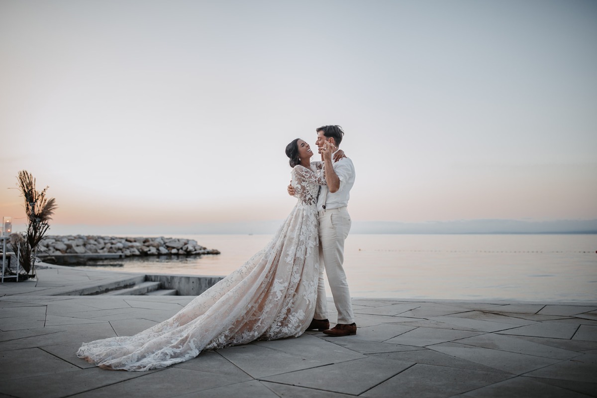 A Sultry Seaside Wedding In Croatia With A Hint of Boho Love