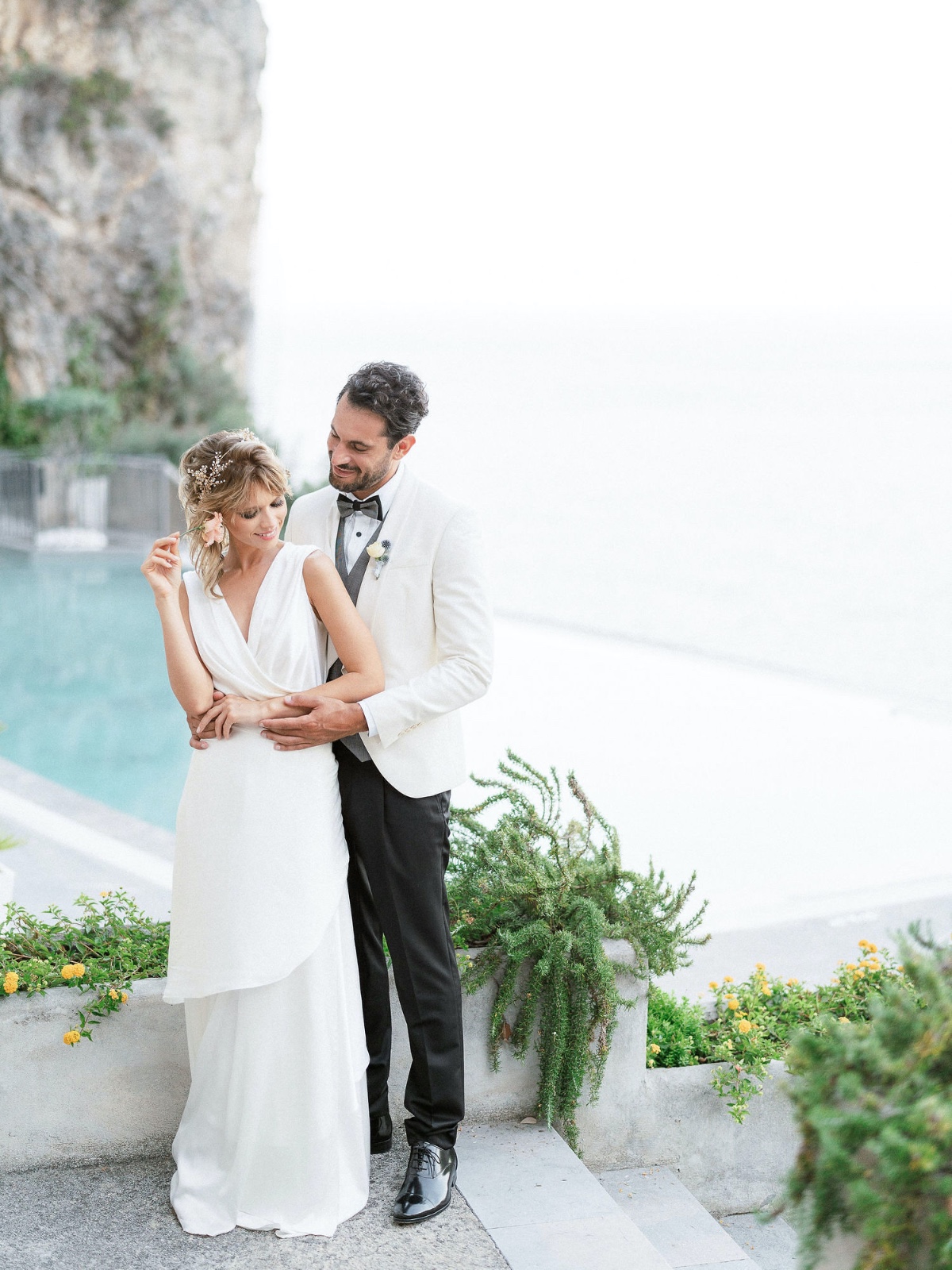 Breathtatking Blue and White Wedding On The Amalfi Coast