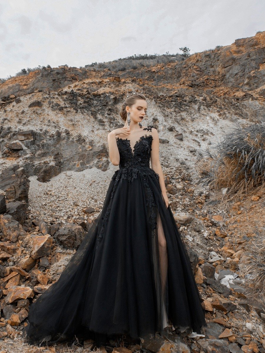 Black Wedding Dresses Are Coming Back In a Big Way This Year