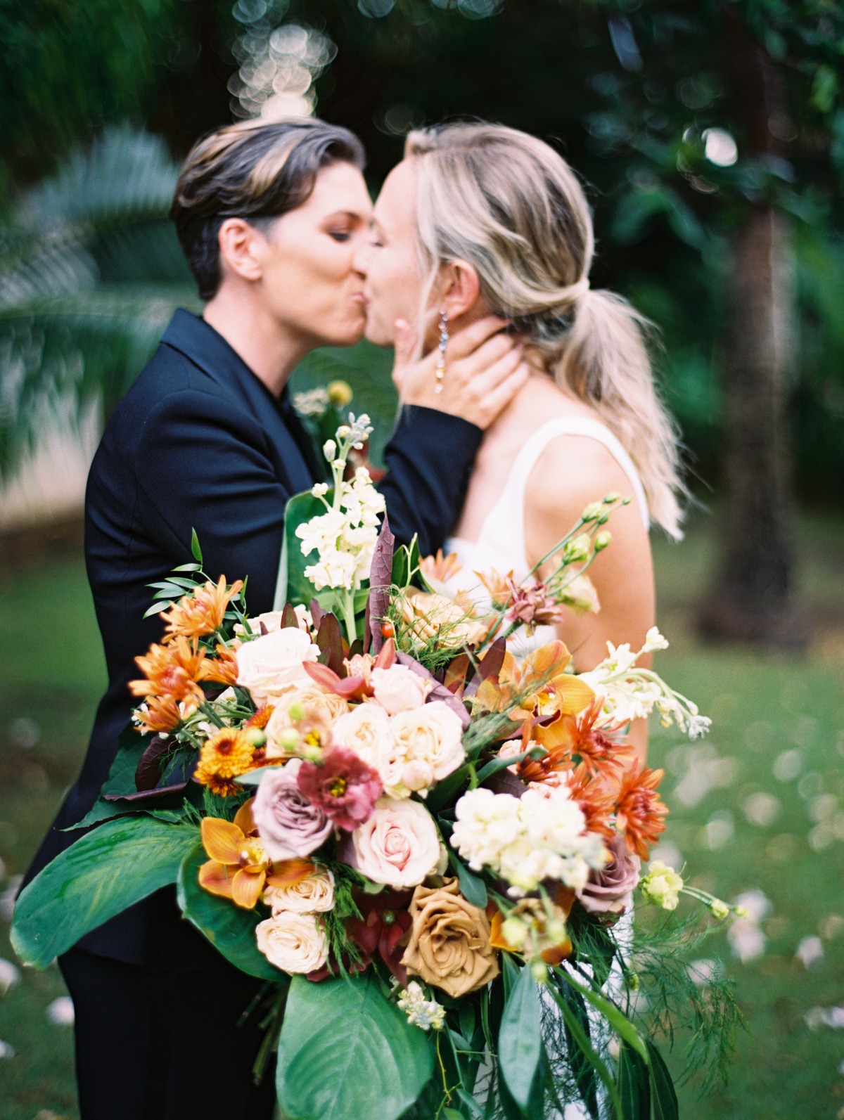 A Rainbow Wedding Preview In Kauai Is Exactly What This COVID-Planning Couple and Their Crew Needed