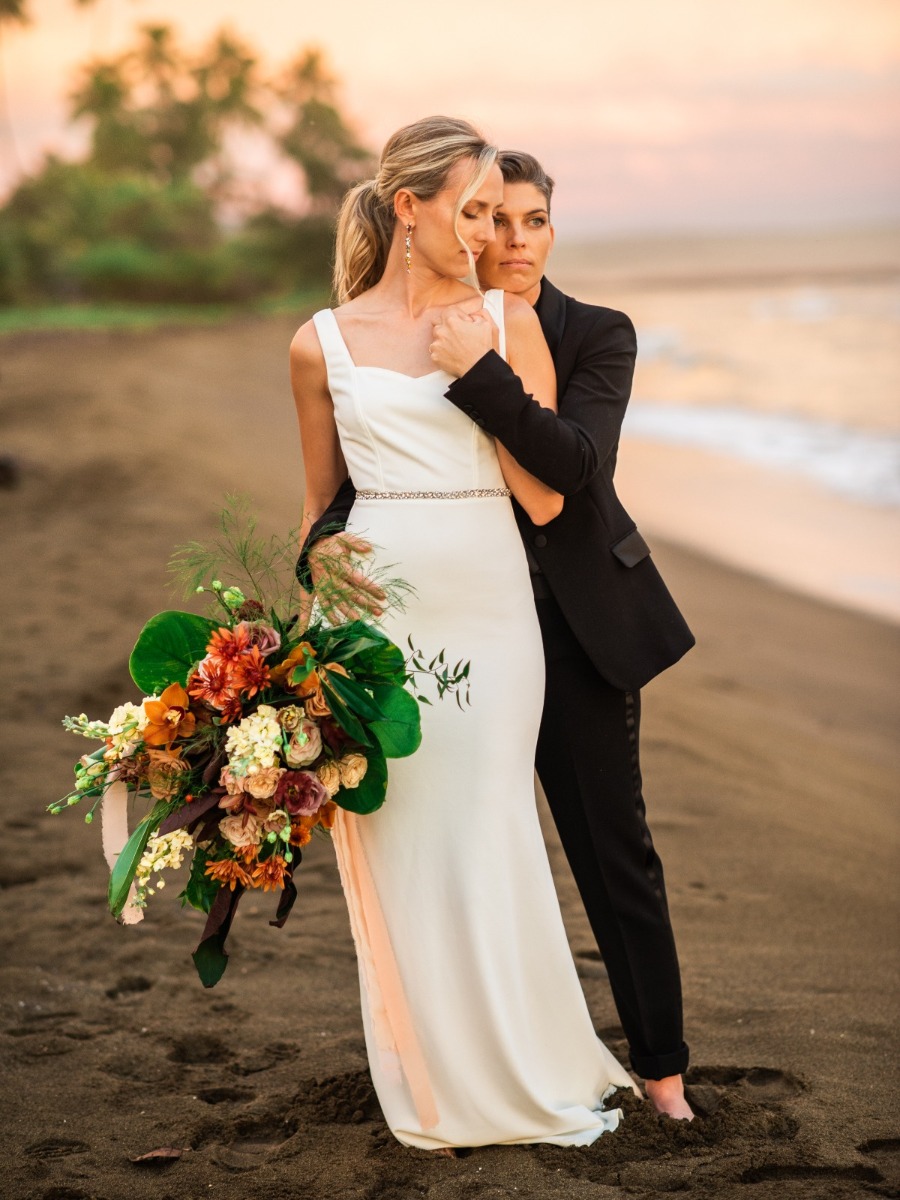 A Rainbow Wedding Preview In Kauai Is Exactly What This COVID-Planning Couple and Their Crew Needed