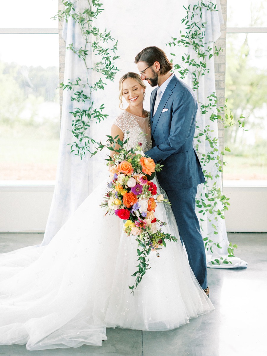 Southern Flare and Sunset Garden Wedding Inspiration