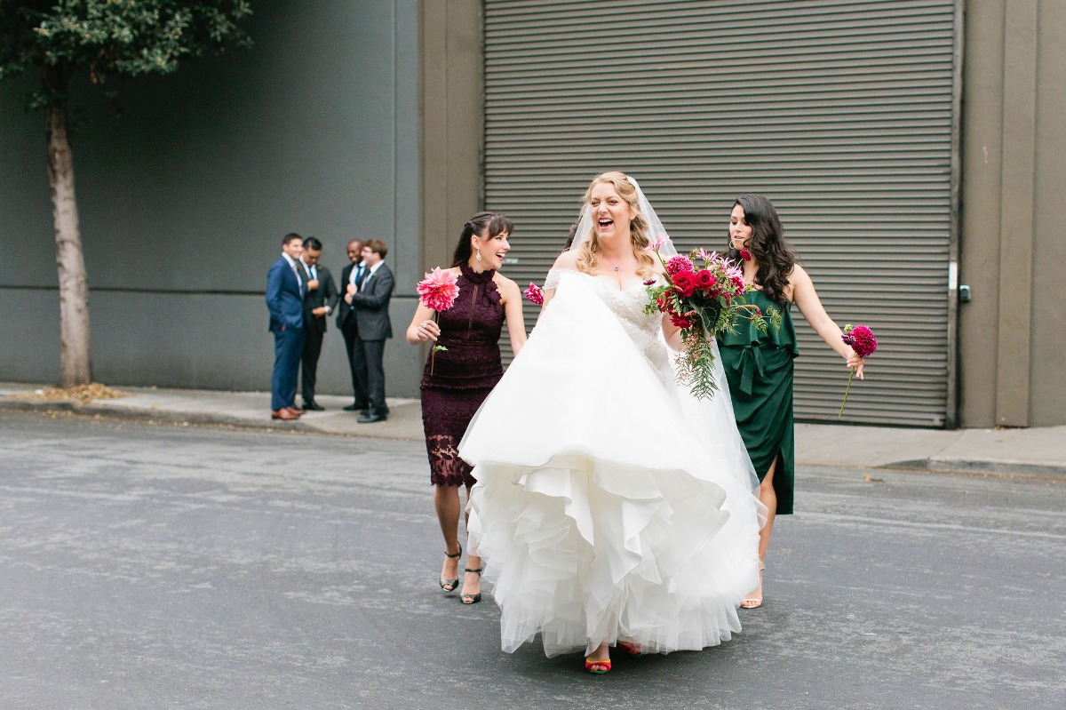 Rainbow Louboutin Shoes Almost Stole the Show at this San Francisco Wedding