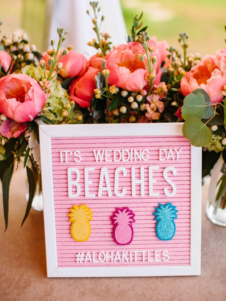 It's My Wedding Day Beaches! A Tropical Boho Wedding at the Iconic Pink Hotel of Waikiki.