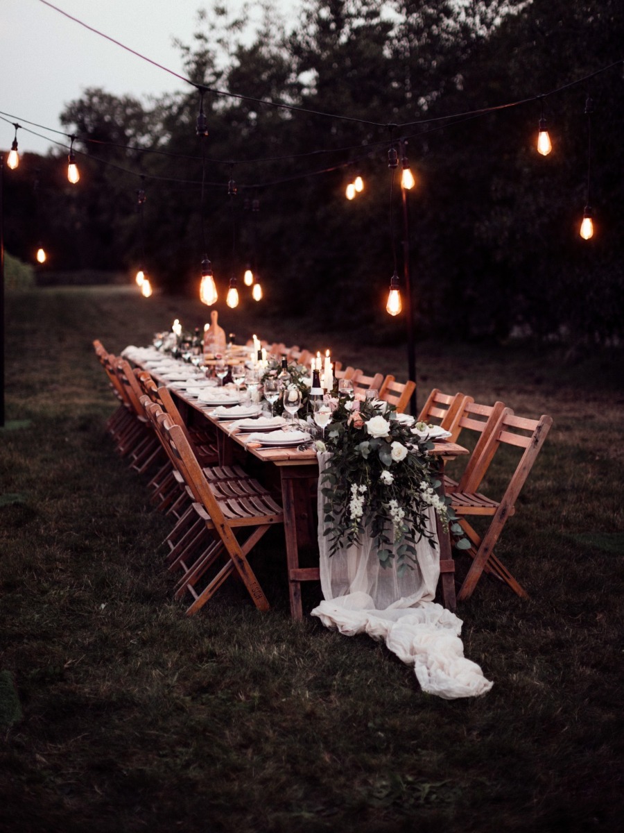 A Twinkle Light Micro Wedding With A Tuscan Vineyard Feel