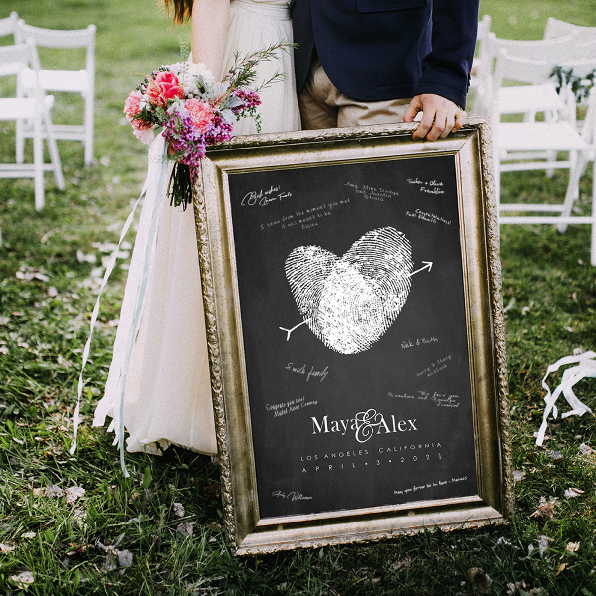 Celebrate Your Wedding Guests with This Unique Guest Book Keepsake
