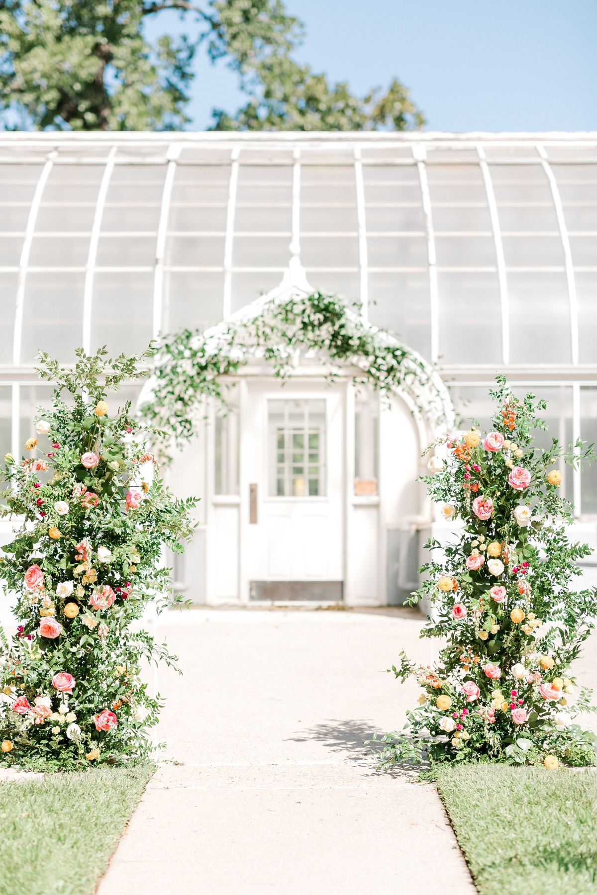 This Stunning Stained Glass Styled Shoot Happened in a Greenhouse in Texas