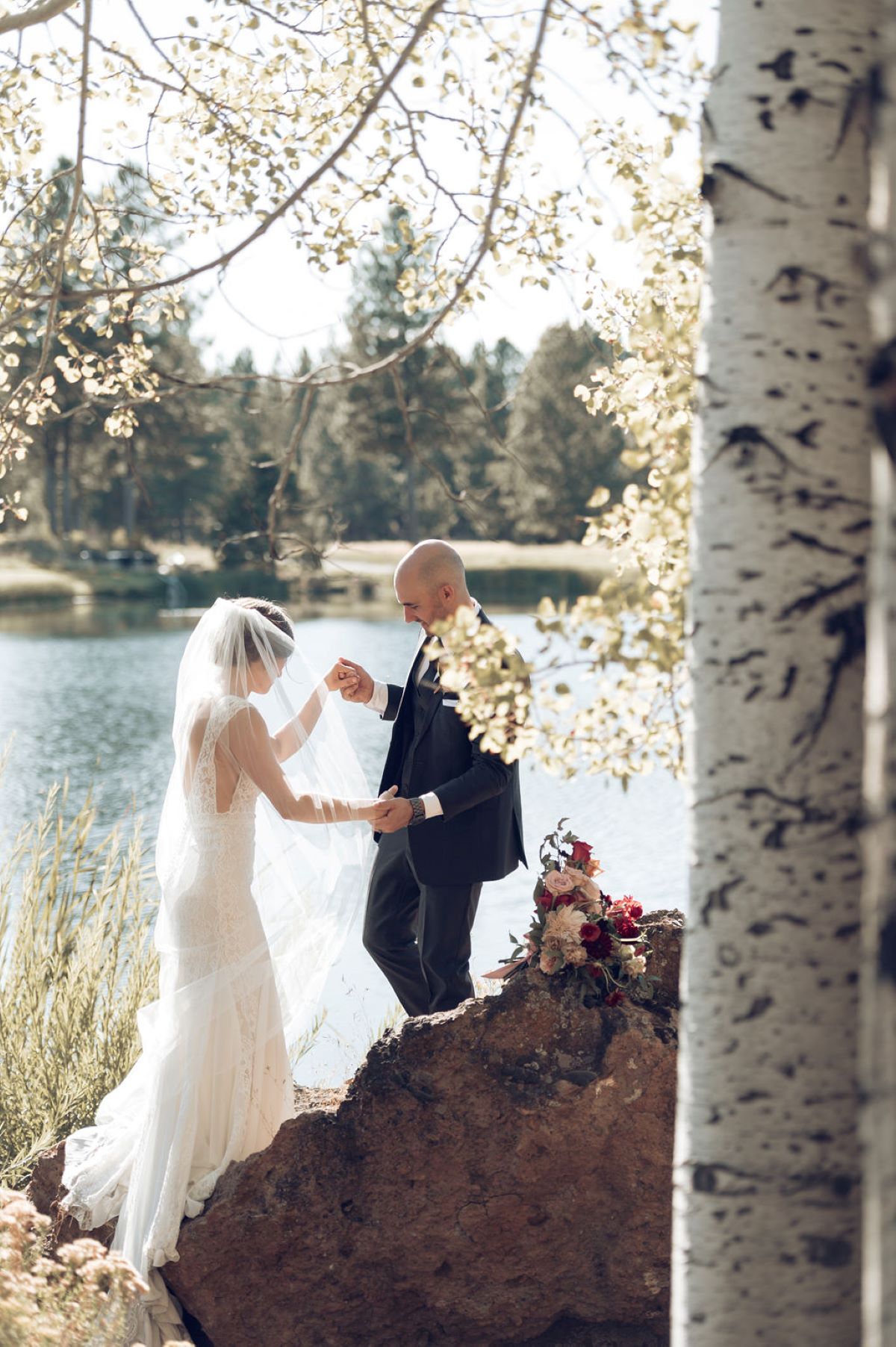 A Picturesque Lakeside Wedding Amongst The Trees for 30k