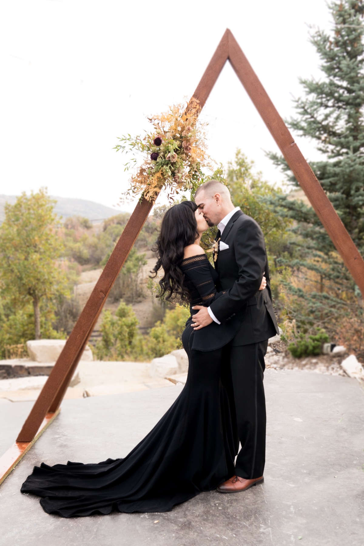 This Is How You Rock A Black Wedding Dress On Your Wedding Day