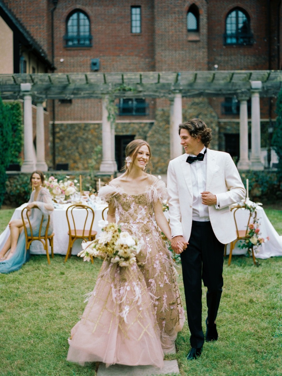 Luxury Spring Wedding Inspiration With Marchesa Fashions at the Dover Hall Estate In Virginia