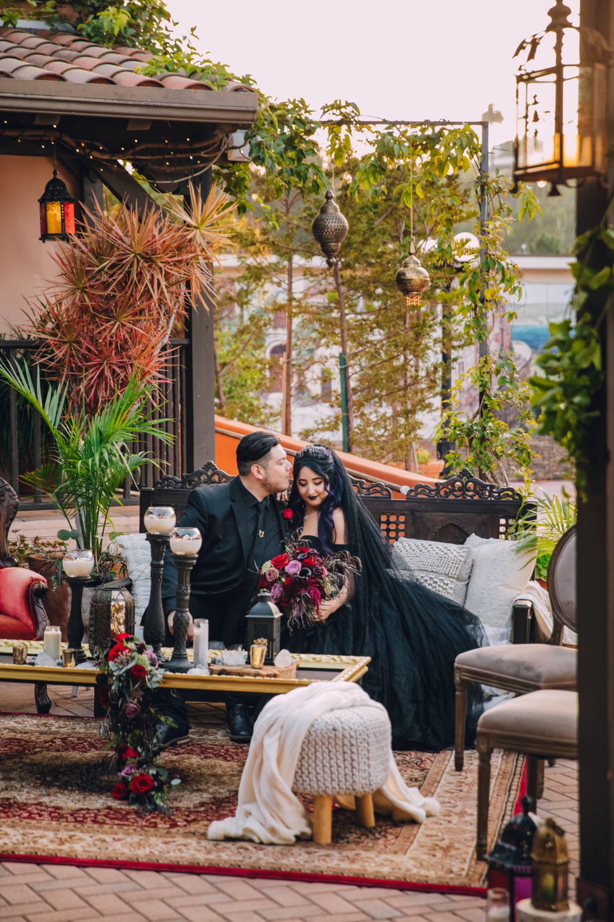 A Gothic Garden Wedding In Laguna Beach