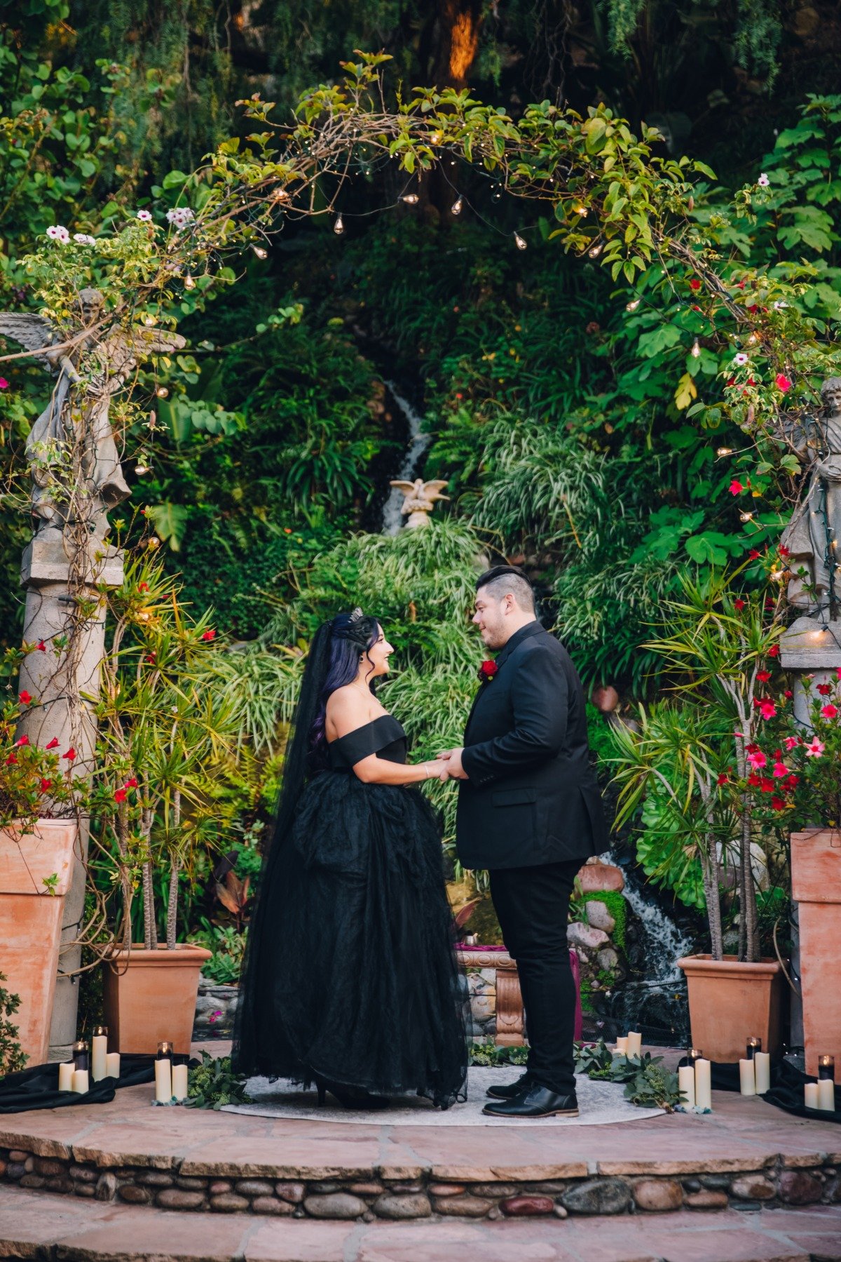 A Gothic Garden Wedding In Laguna Beach