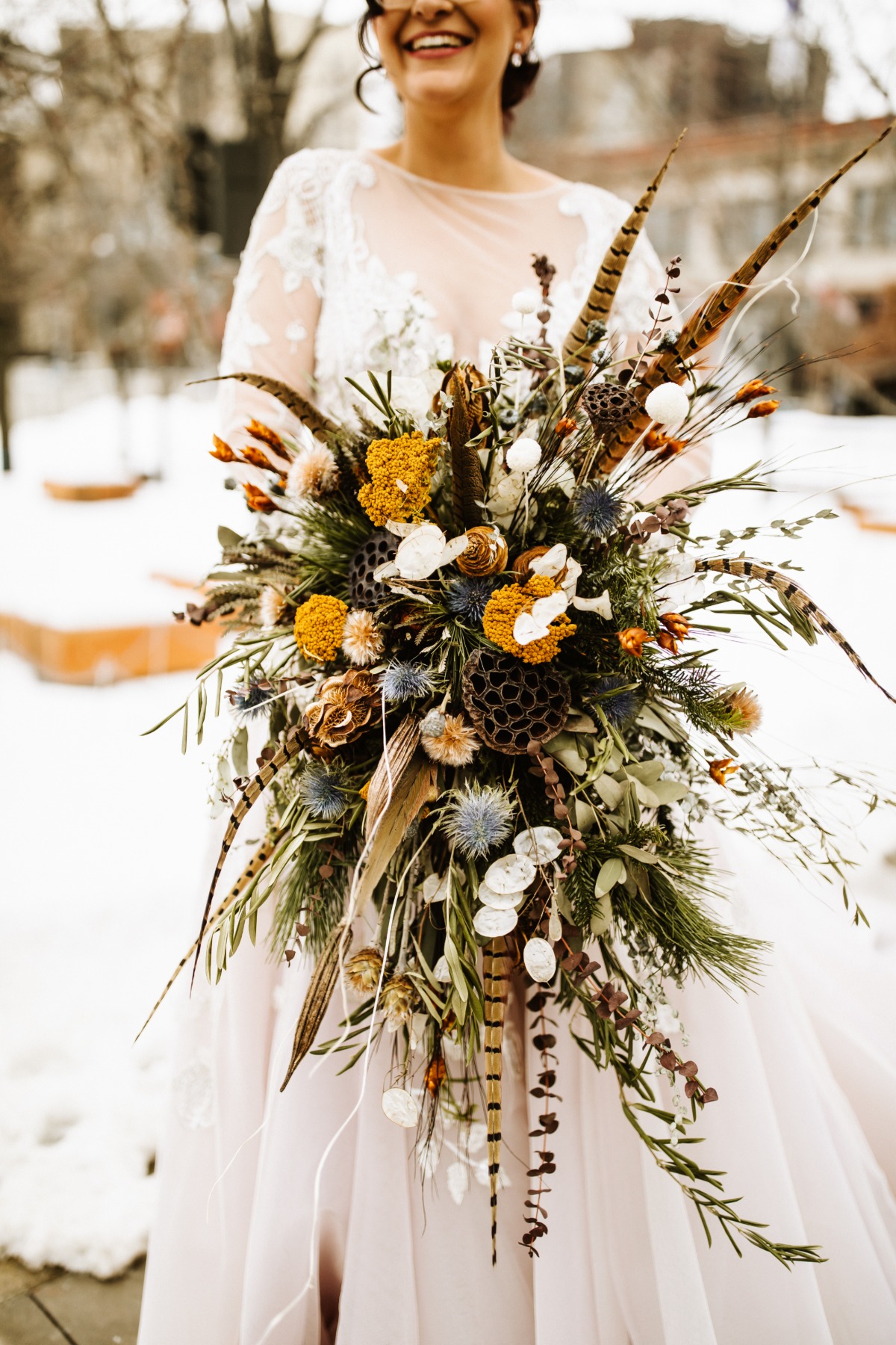 A Modern and Cozy Winter Wedding In Minnesota That Brought the Wonder of the Outdoors Inside