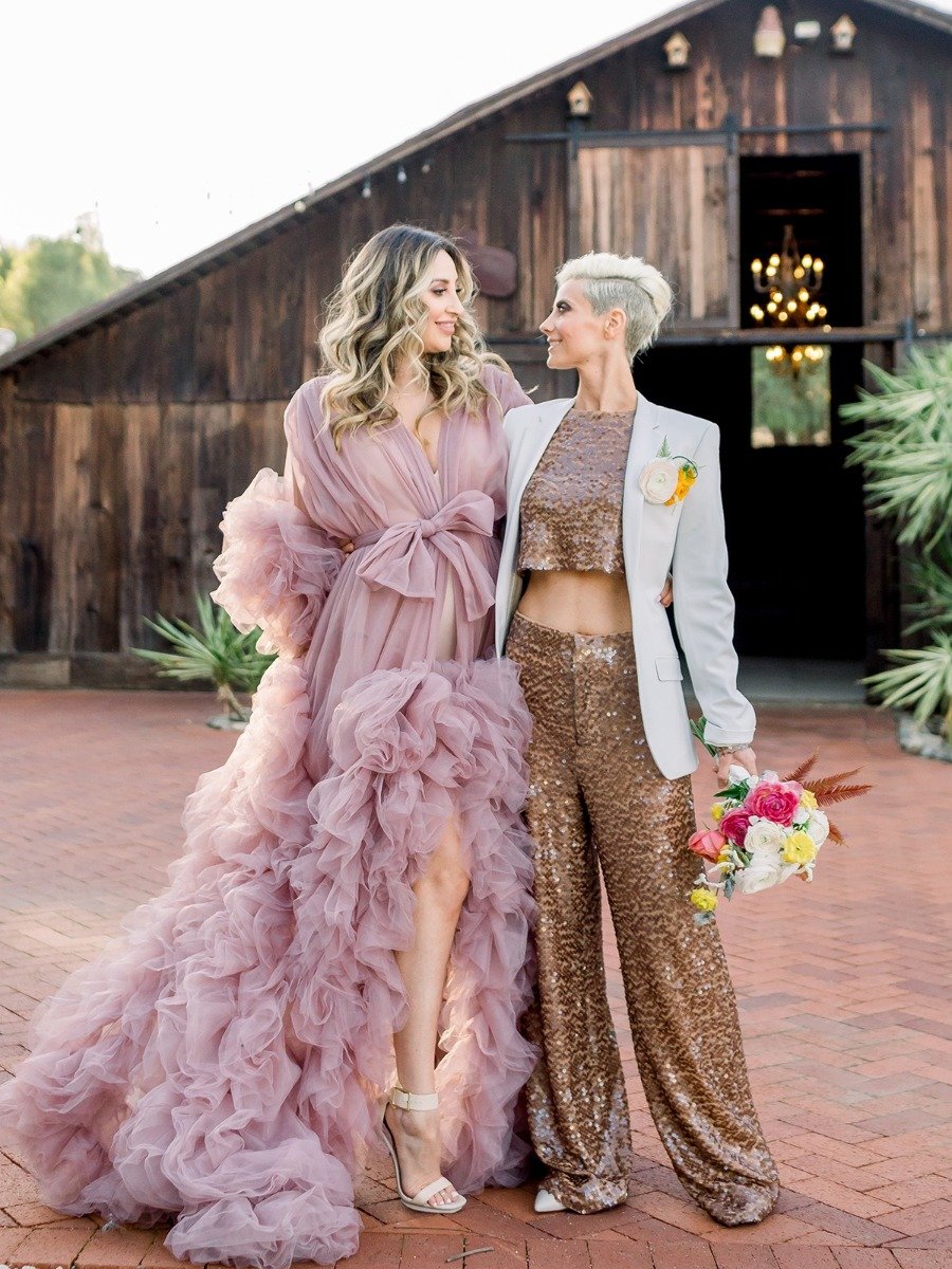 This Iconic Elopement Is Serving Fierce Looks And We Are Here For It