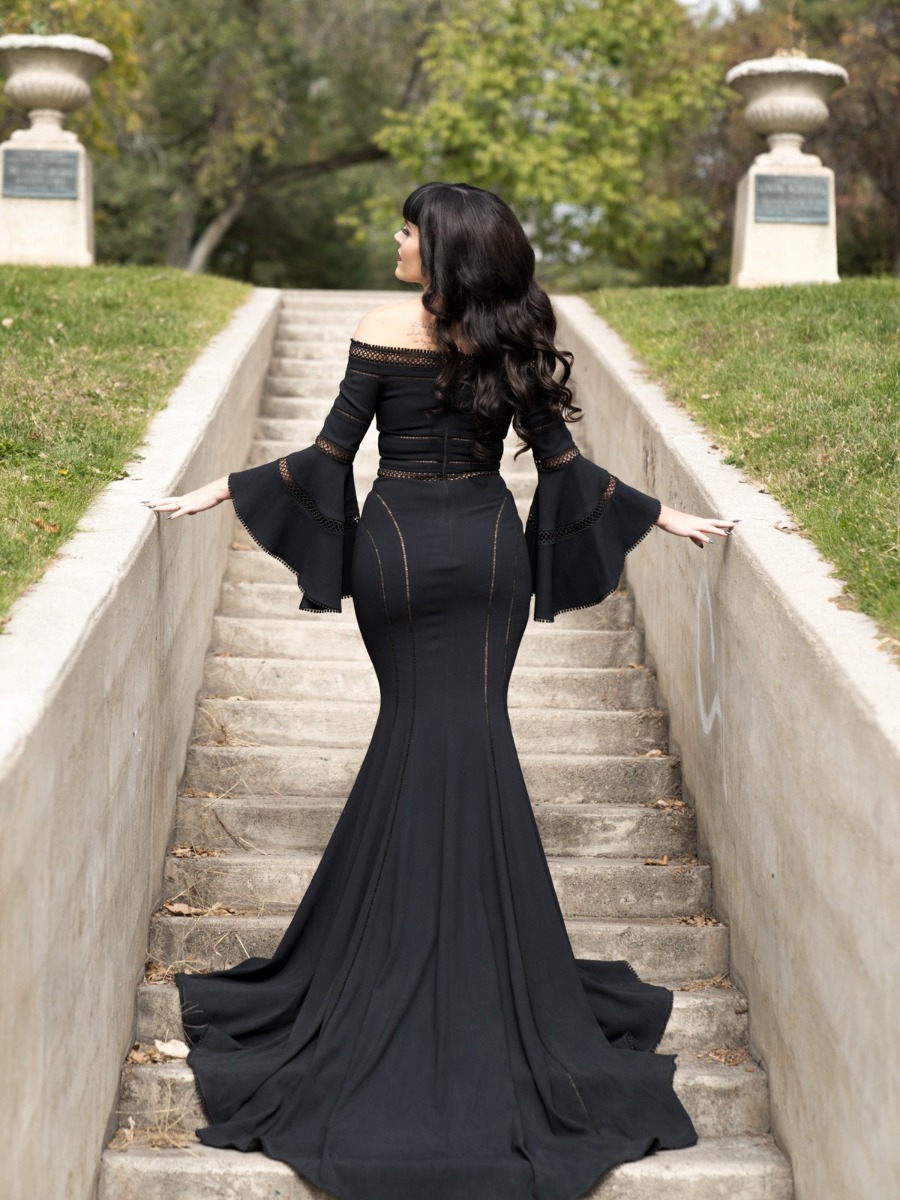 This Is How You Rock A Black Wedding Dress On Your Wedding Day