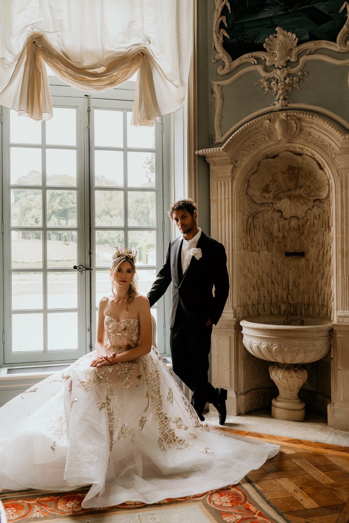 An Intimate + Opulent Wedding inspiration at Chateau de Villette