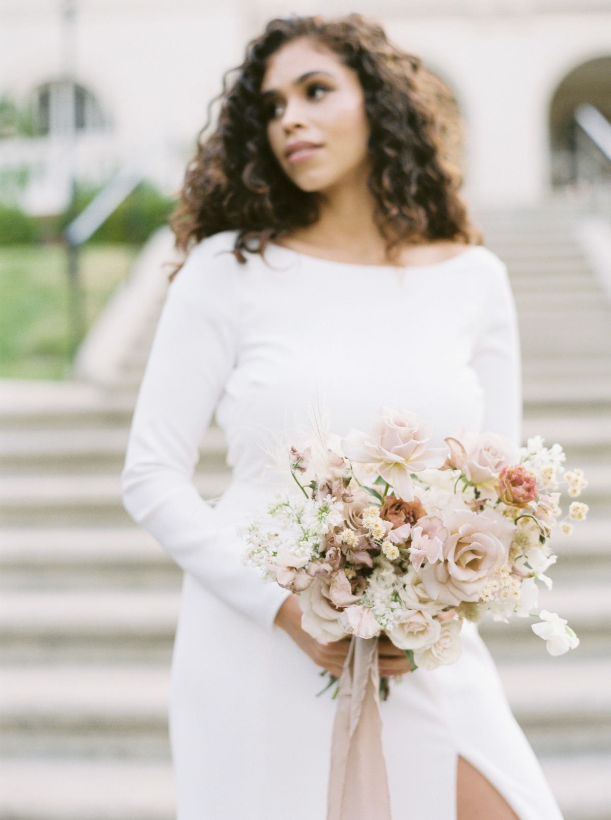 How To Have A Modern Romance Wedding in Black + Blush