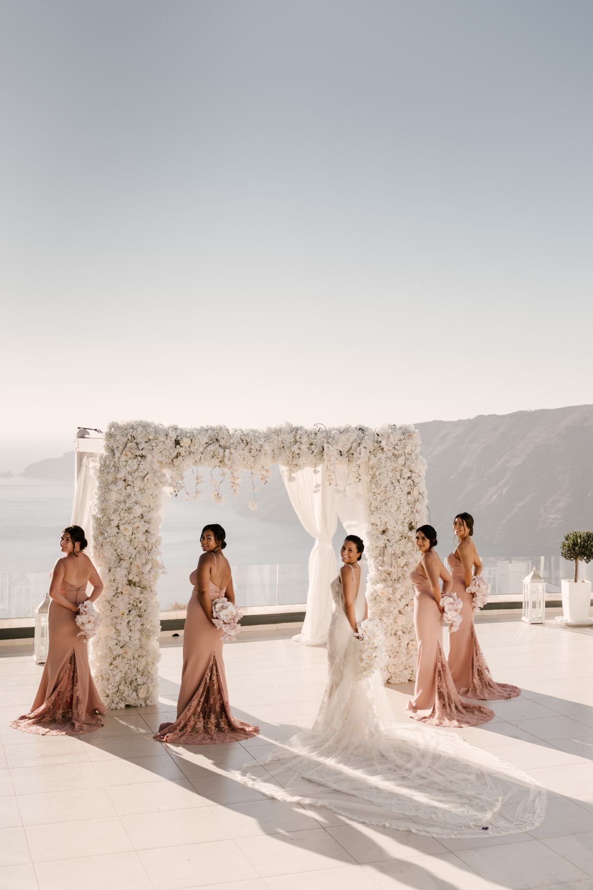 Fairytale Wedding In Santorini Planned During A Global Pandemic