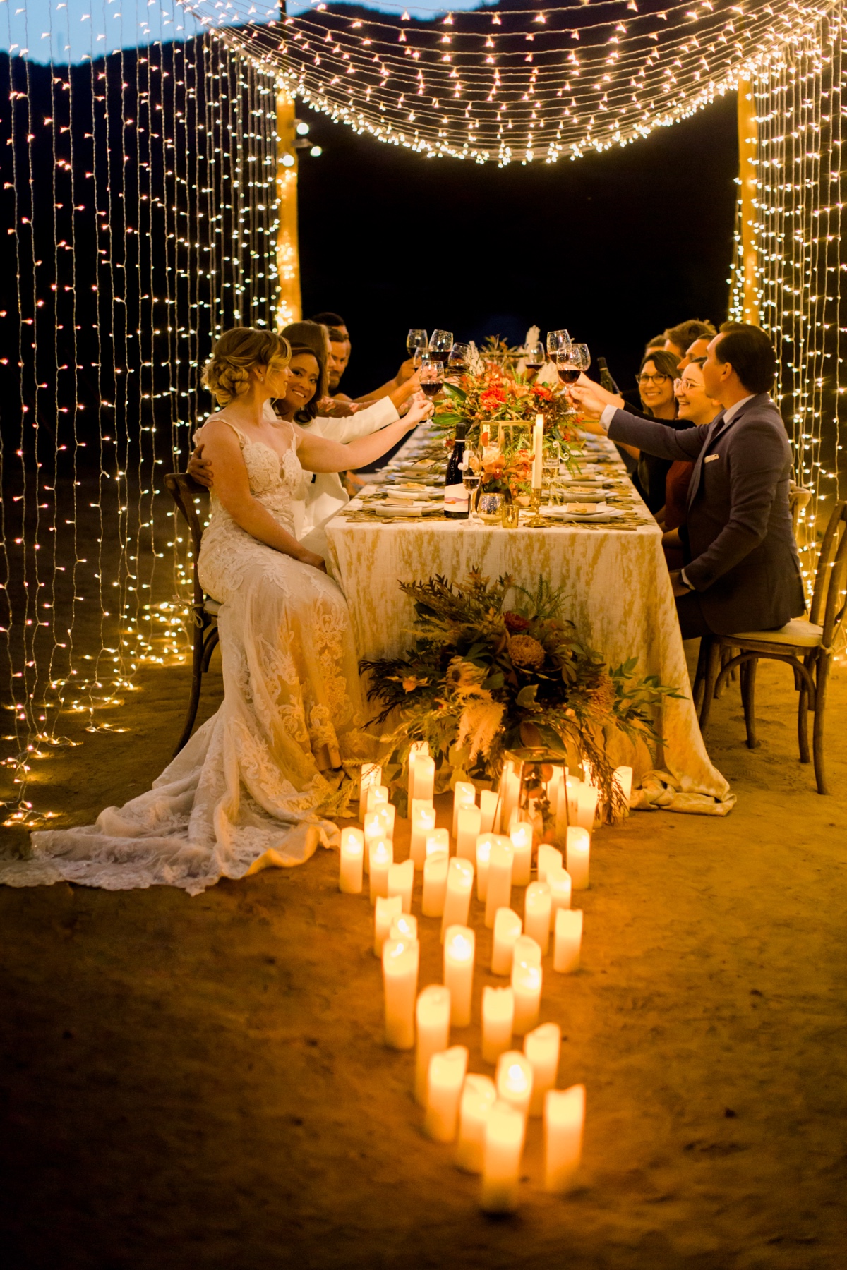 Elegant Same-Sex Micro Wedding With Candlelight Dinner